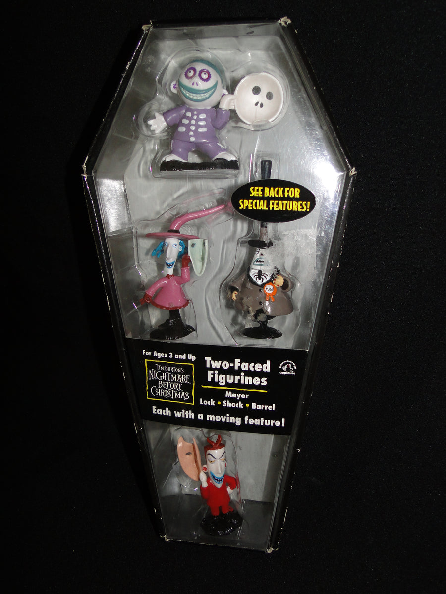 Nightmare Before Christmas Two-Faced Figurine Gift Set-Lock/Shock