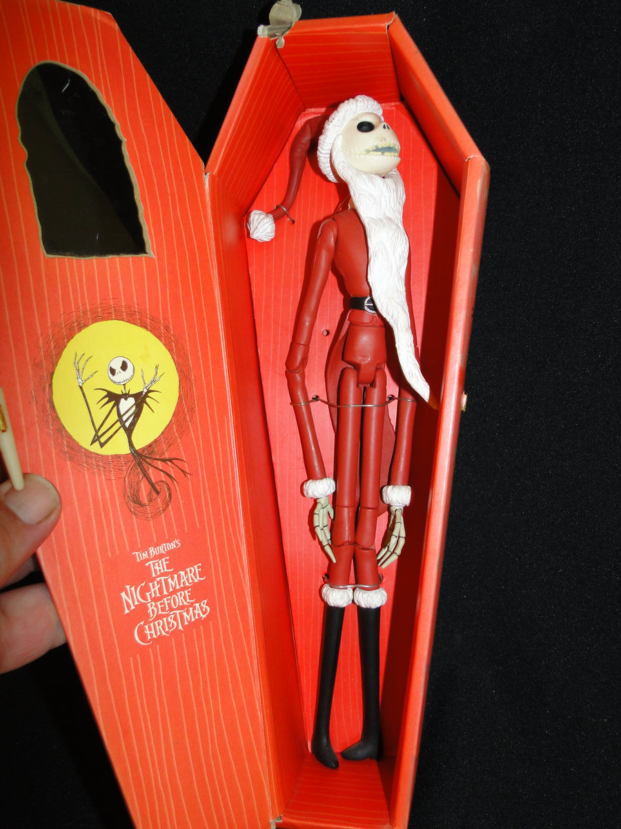 Nightmare Before Christmas SANTA Jack Skellington In red Coffin box