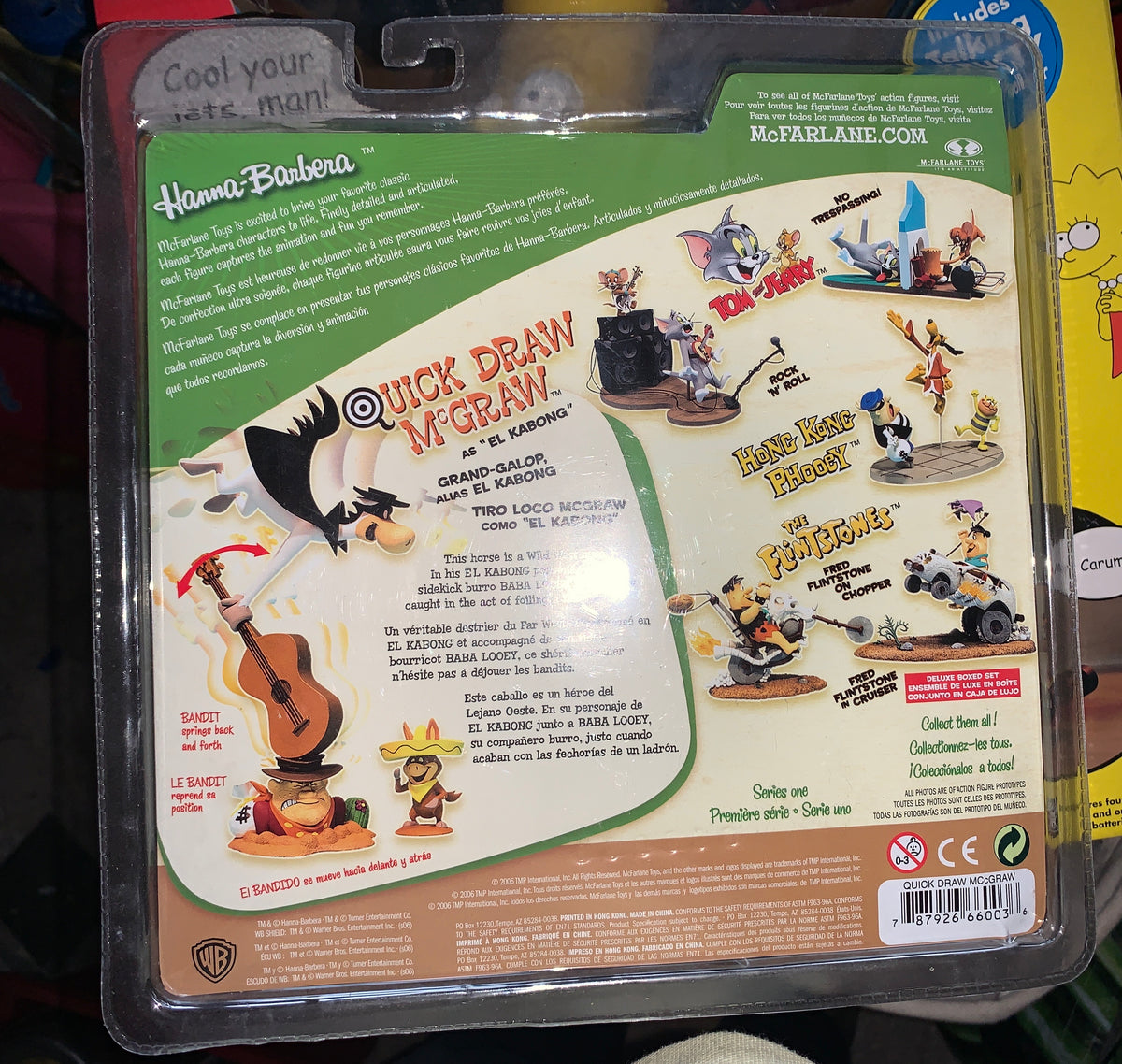 Figurines Quick Draw McGraw Et Baba Looey - El Kabong - McFarlane Toys 2019