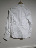BNWOT PDN London White Grandad Banded Women's Zip Shirt size 4 6 10 14 16