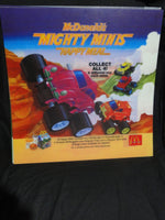 Vintage McDonalds Happy Meal Advertising Sign Mighty Minis Translite 55x55cm