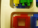 Vintage Denys Fisher STICKLE BRICKS SUPER SET Children's construction set boxed
