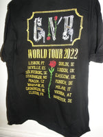 Unworn Official GUNS & ROSES SKULL T-shirt 2022 World Tour LARGE