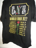 Unworn Official GUNS & ROSES SKULL T-shirt 2022 World Tour LARGE