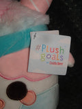 Genuine Plush Goals Cuddle Barn Cotton Candy Mooshake Rainbow  Squish 11"