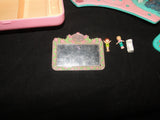 Vintage Bluebird Polly pocket Pretty Hair compact & Mirror Rides 'n Surprises