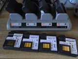 Zebra UCL172-4 Quad Battery Charger QLn printer P1040687 & 4 working Batteries