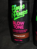 24x Pimp & Pinups Blow Tone Colour Refresh Blow Dry Spay Heat Protector BRUNETTE