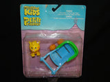 NEW The Flintstone Kids by COLECO Fang Saber-Tooth Tiger Baby & Carriage 1986