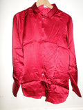 BNWOT PDN London Burgundy Maroon Women's Shirt 100% silk size 16 RRP £295