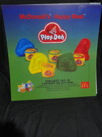 Vintage McDonalds Happy Meal Advertising Sign Play-Doh Translite 55x55cm