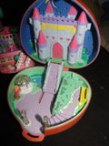 Vintage Bluebird Polly pocket Hatbox and Heart compact