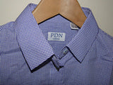 BNWOT PDN London Gingham Blue Women's Shirt sizes 4 6 8 10 12 14 16 18