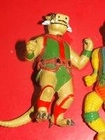 3 Vintage Dinosaucers Astro Dinos Action Figure Bootleg PVC