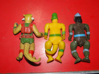 3 Vintage Dinosaucers Astro Dinos Action Figure Bootleg PVC