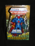 NEW Masters Universe Classics Matty Collector SIR LASER-LOT with HE-RO Sticker