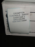 CROMPTON CONTROLS - 3EBS22 S3000 SIZE 2 ENCLOSURE 184X184X149MM