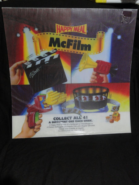 Vintage McDonalds Happy Meal Rare McFilm Advertising Sign Translite 55x55cm