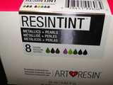NEW ART Resin Resintint Metallics & Pearls 8 different colours 25ml per bottle