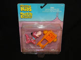 NEW The Flintstone Kids by COLECO Baby DINO Pup & Pull Wagon1986