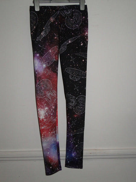 NEW with tags RARE Star Trek Loot crate Exclusive space Leggings Size Small