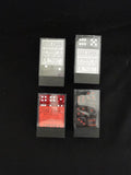 4x CHESSEX dice CHX 23608 12 smoke with white CHX 23804 Red with white wargames