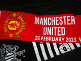 NEW Newcastle v Manchester United Match Day Scarf, 2023 Carabao Cup Final Split