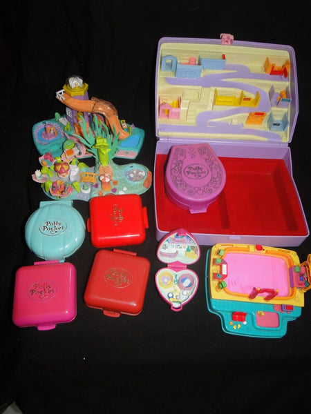 Collection vintage Bluebird polly pocket compacts