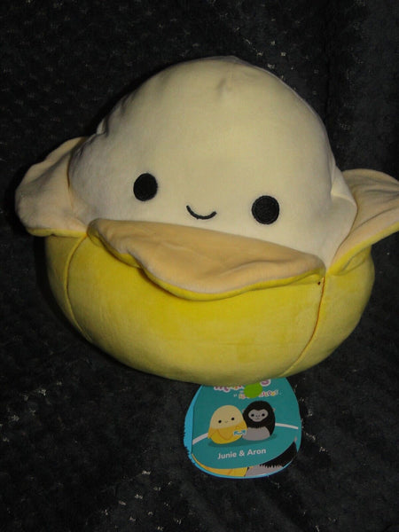 NEW Squishmallows 8" Junie - Yellow Banana/Aron - Black Gorilla Plush