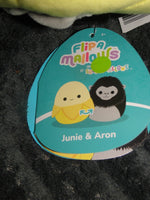 NEW Squishmallows 8" Junie - Yellow Banana/Aron - Black Gorilla Plush