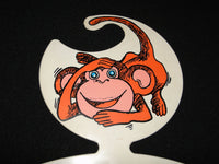 Vintage kids childrens 60s 70s clothes dress hanger Plastic Monkey
