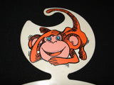 Vintage kids childrens 60s 70s clothes dress hanger Plastic Monkey