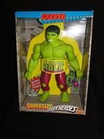MARVEL SUPERSIZE 15" SUPERHEROES THE INCREDIBLE HULK 1991 Toy Biz