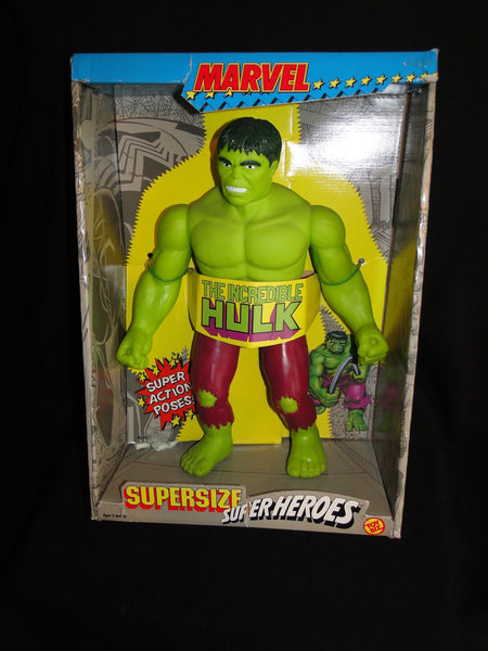 MARVEL SUPERSIZE 15" SUPERHEROES THE INCREDIBLE HULK 1991 Toy Biz