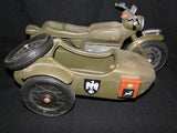 VINTAGE Action Man Cherilea German Military Motorbike & Sidecar