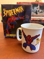 Vintage marvel Spider-Man Easter Egg box and mug