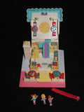 Vintage Polly Pocket Pizzeria Pizza Shop 3 dolls 1993 Bluebird