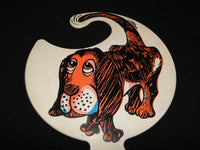 Vintage kids childrens 60s 70s clothes dress hanger Plastic Dog