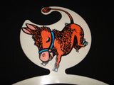 Vintage kids childrens 60s 70s clothes dress hanger Plastic Donkey Mule