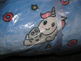 GENUINE THE OODIE Hooded Fluffy Oodie rare UNICORN  Print Adult One Size