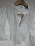 BNWOT PDN London White Black Striped Bib Women's Zip Shirt size 16
