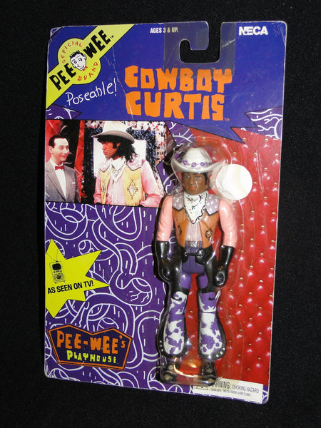 Vintage Neca Pee-Wee Herman's Playhouse Cowboy Curtis Poseable Figure