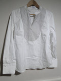 BNWOT PDN London White Black Striped Bib Women's Zip Shirt size 16