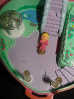 Vintage Bluebird Polly pocket Hatbox and Heart compact