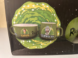 OFFICIAL RICK & MORTY GET SHWIFFTY  Portal BREAKFAST SET BOWL  COFFEE Mug