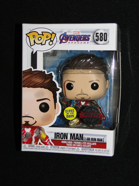 Figurine Iron Man I Am Iron Man / Avengers Endgame / Funko Pop Marvel 580 /  Exclusive Spécial Edition / GITD