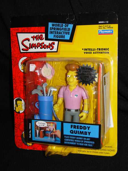 The Simpsons World of Springfield FREDDY QUIMBY interactive figure