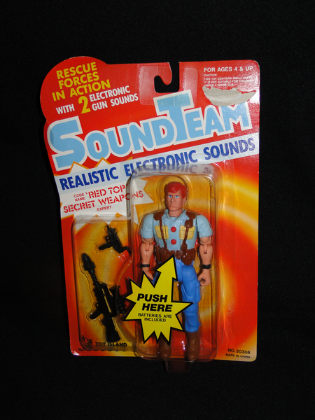 Vintage 1989 Toy Island Sound Team Action figure
