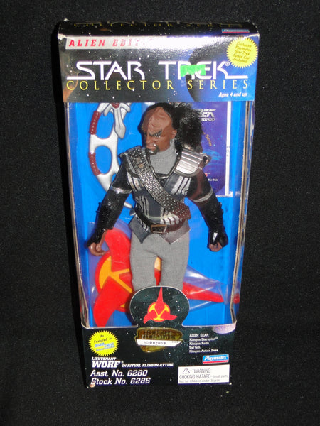 Star Trek 9" Collector Series Lieutenant Worf in Ritual Klingon Attire by Playmates