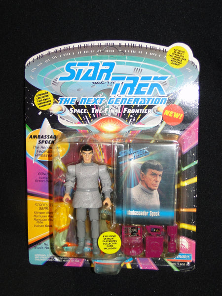 Star Trek Next Ambassador Spock with Exclusive Collectors Card Playmates